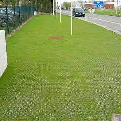 Grass Surfaced Permeable Parking Foundation Systems